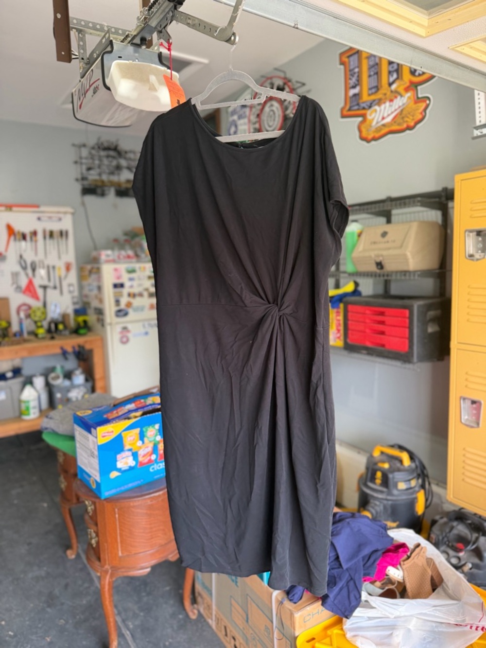 Nordstrom Rack Black Knot-Front Women's Dress